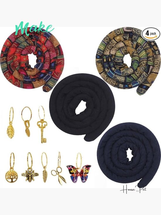 4 Spiral Lock Hair Ties Dreadlock Accessories for Braids main image 4